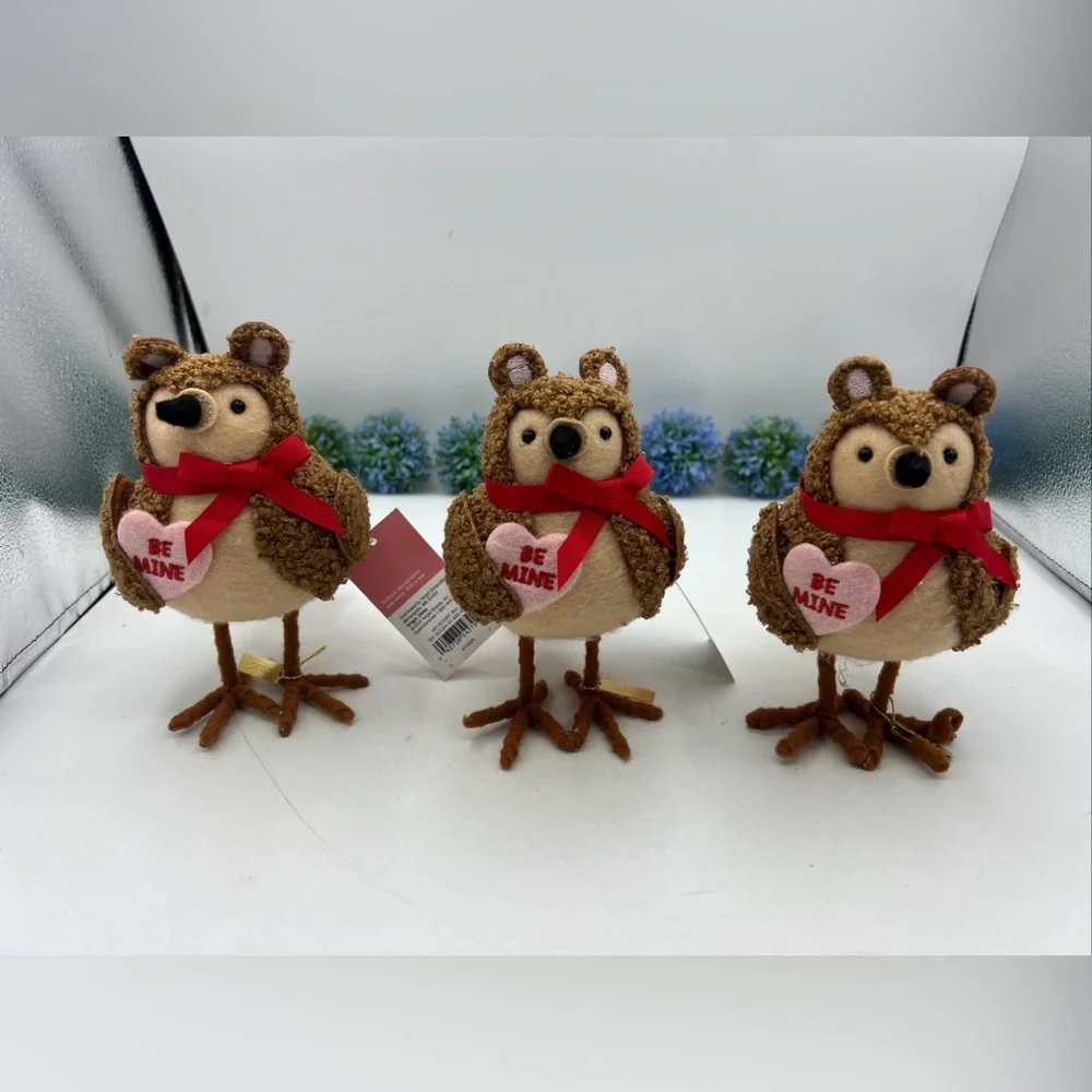 NEW 2025 Target Spritz BUTTONS Valentine’s Day TEDDY BEAR Bird Lot 3